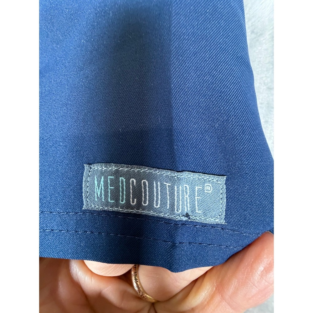 Medcouture Insight Scrubs Set Womens Small Blue Jogger V-Neck Vet Nurse NWT! - Picture 6 of 16